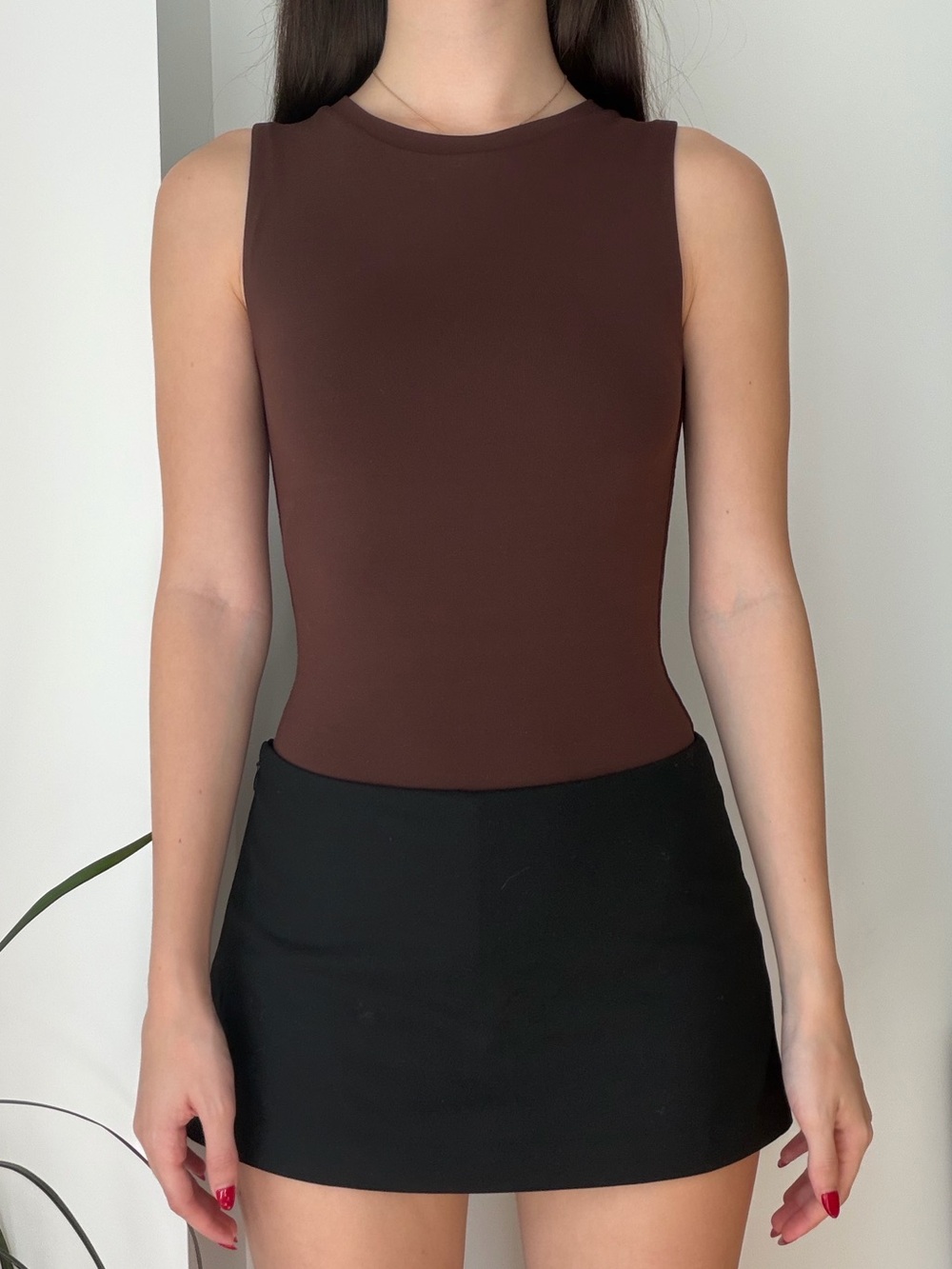 Aritzia Babaton Brown Bodysuit